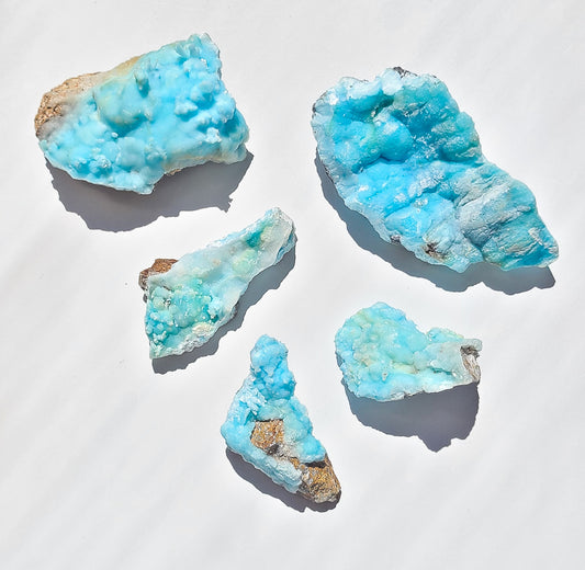 Blue Aragonite specimen - Large