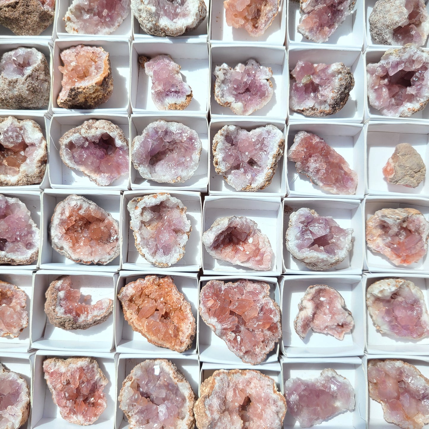Pink Amethyst raw geode