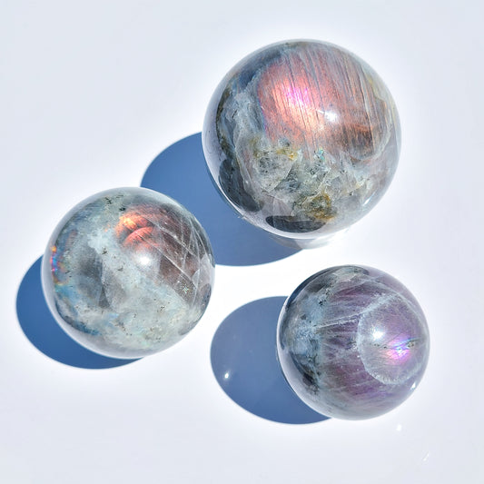 Labradorite Sphere - Extra grade "Mermaid" or "Peacock"
